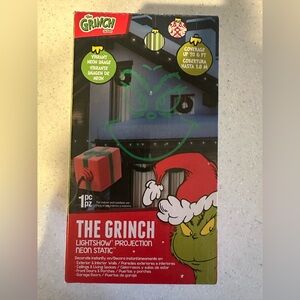 The GRINCH Lightshow Projection Neon Static. Indoor/Outdoor Christmas Decor
